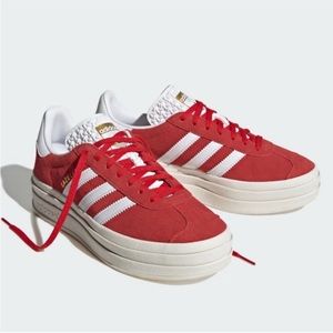 adidas Gazelle Bold Red Cloud White